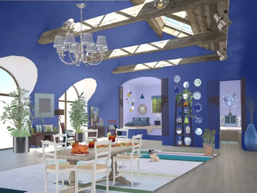 Otra casa azul_ another blue house  