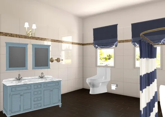 Another Angle of Fancy Fantasy Bathroom Design Rendering