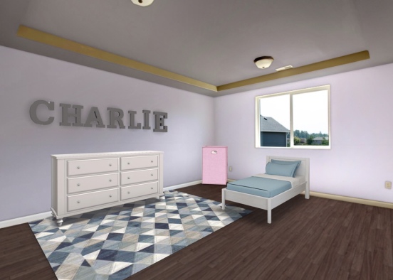 Charlie Harisson's Bedroom Design Rendering