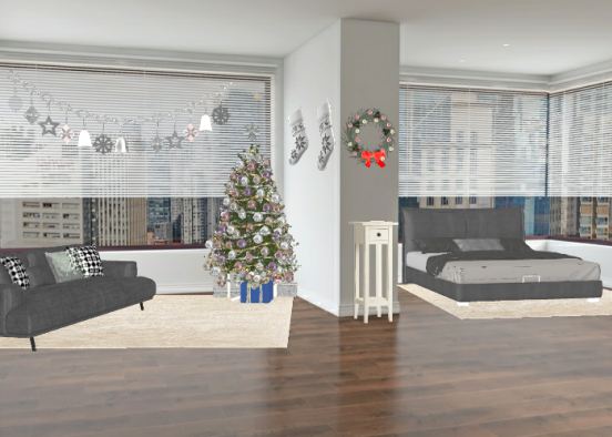 Christmasy apartment Go Join Rose Krazier Tiny House Contest Design Rendering
