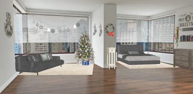 Christmasy apartment Go Join Rose Krazier Tiny House Contest