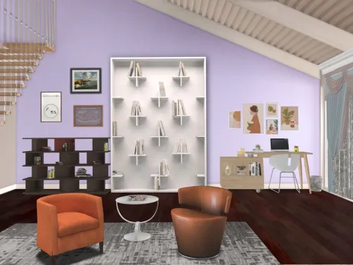 my personal office and library 