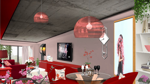 Pink and Red For Paloma Design Rendering