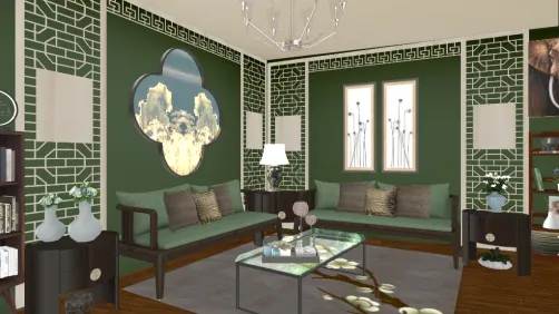 Green livingroom