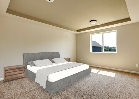 the big bed room Design Rendering