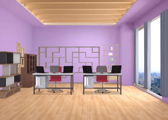 the awesome office Design Rendering