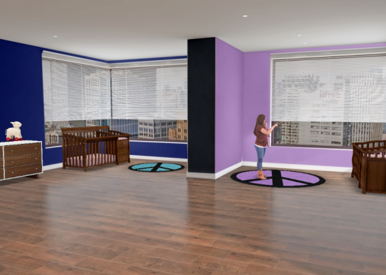 Room for twins! Design Rendering