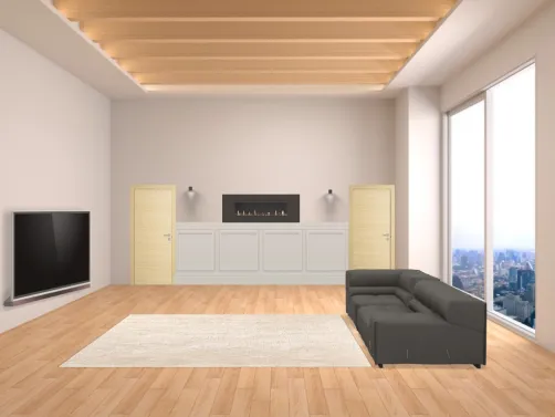 Fireplace wall