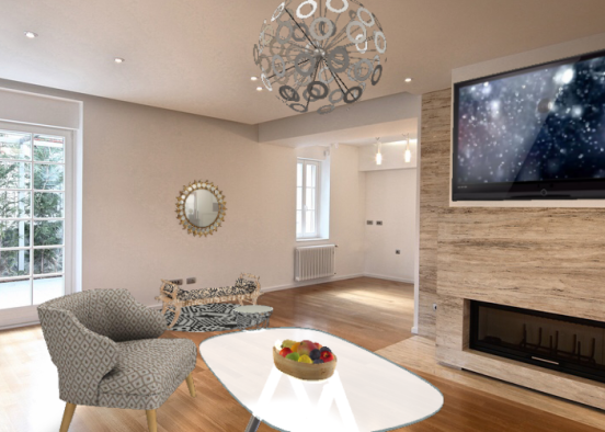 Rolyle living room. Design Rendering