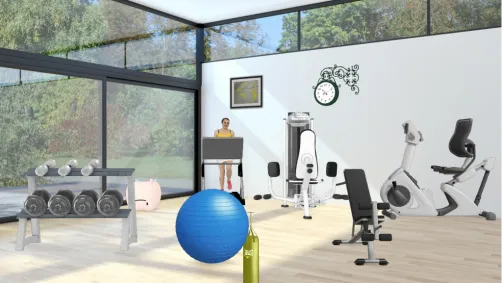 Fitness room.