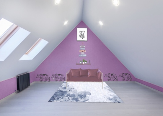 Relaxation room  Design Rendering