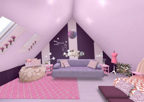 pinks and purples Design Rendering