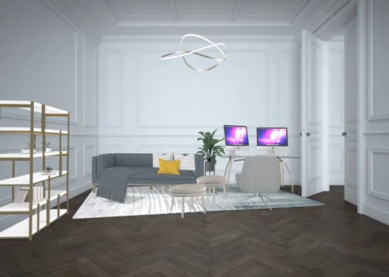 office living room Design Rendering