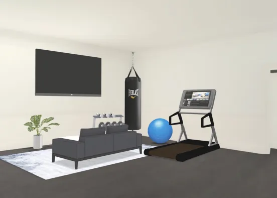 gymliving room Design Rendering