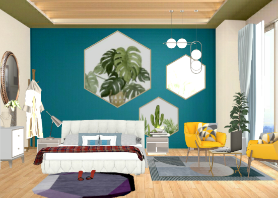 Bedroom makeover, small bedroom design  Design Rendering