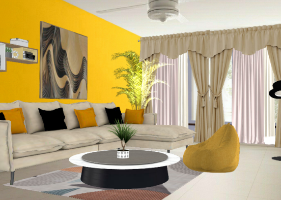Living room design|  Design Rendering
