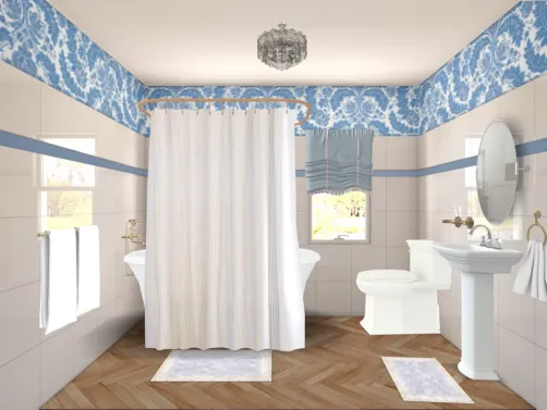 retro bathroom 