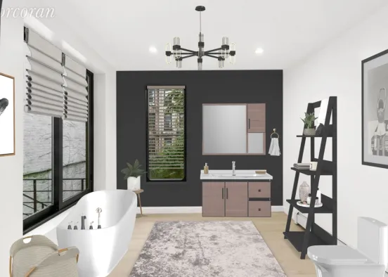 MODERN SCANDINAVIAN | BATHROOM Design Rendering