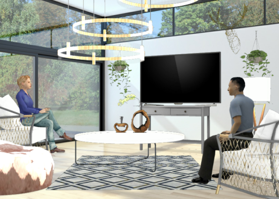 Lounge Area Design Rendering