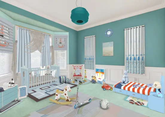 baby boy room  Design Rendering