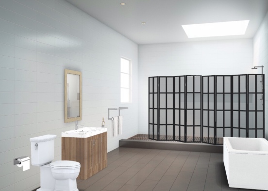 Cool Bathroom Design Rendering
