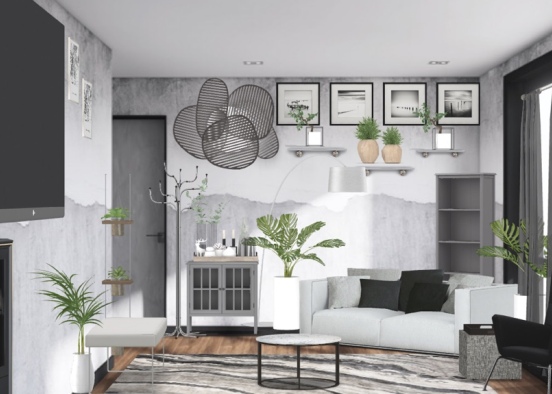 small apartment living area  Design Rendering