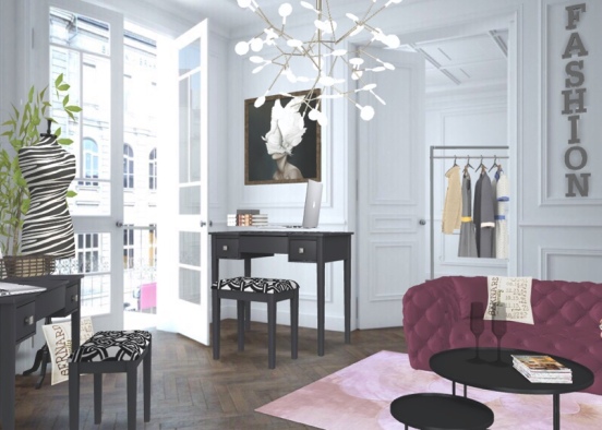 Fashion office 💜💜 Design Rendering
