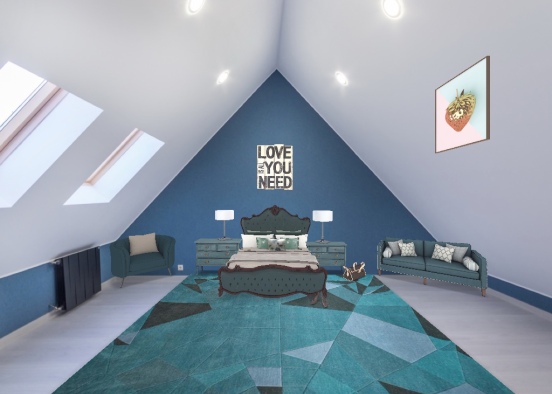 the blue room Design Rendering