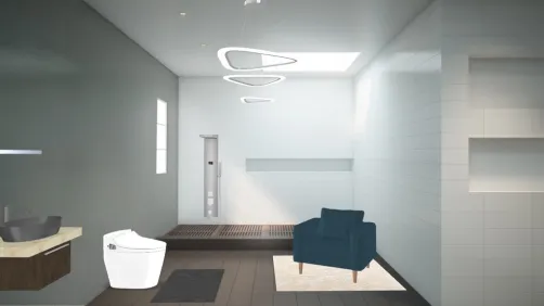 baño minimalista-moderno