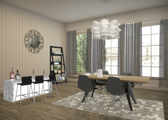 Dining room/House part 1 Design Rendering