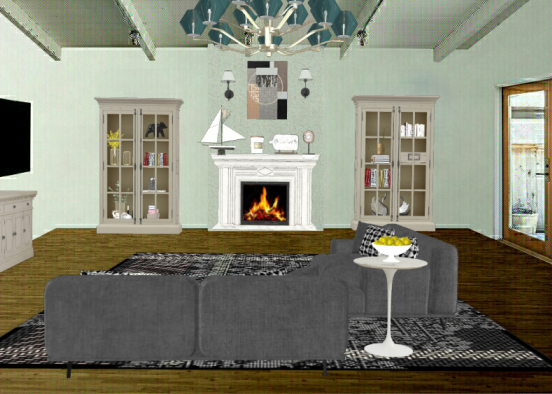 Living room/House part 3 Design Rendering