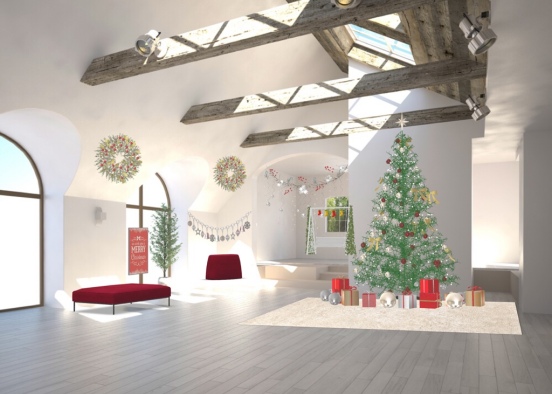 christmas party house  Design Rendering