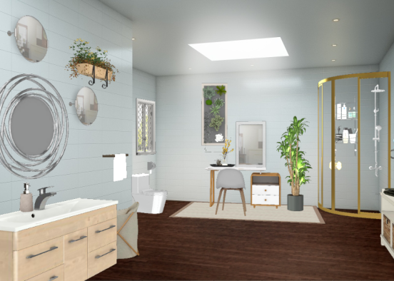 Casa de banho suite  Design Rendering