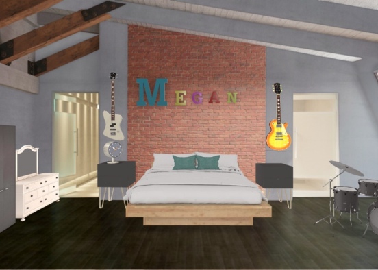 musician’s room Design Rendering