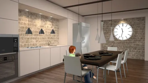 A complete empty kitchen