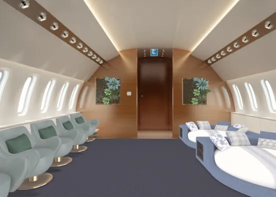 haunted private jet Design Rendering
