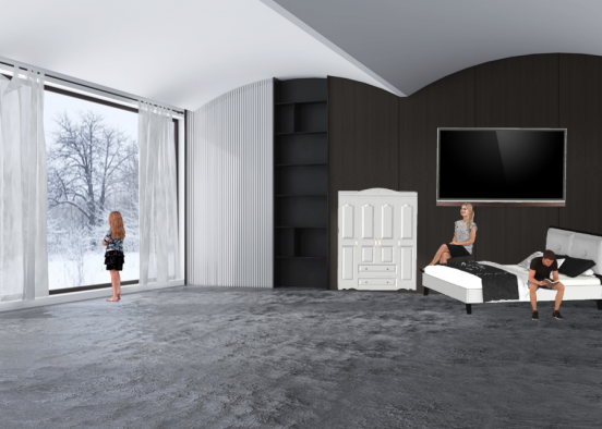 Family and parents bedroom Design Rendering