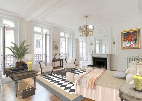 Lovely Parisian Apartment 2 Design Rendering