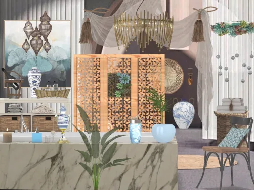 Boho bath