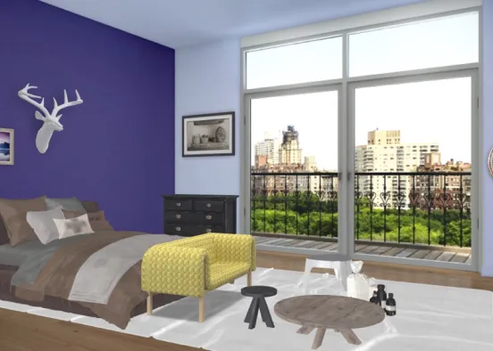 chambre amies Design Rendering