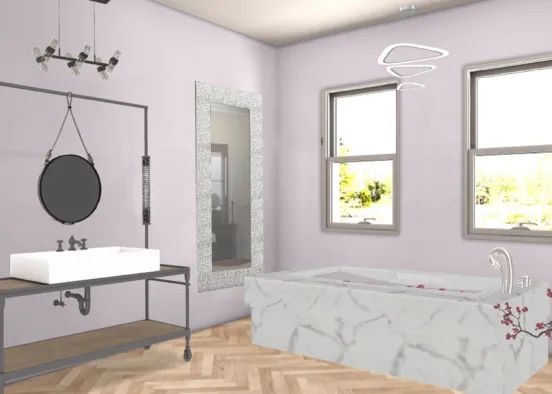 my dream bathroom ❤️  Design Rendering