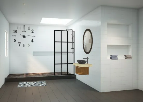 Salle de bains de lados👌 Design Rendering