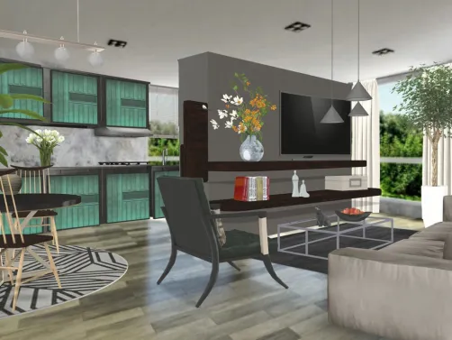 Apartamento pequeno para um casal que aprecia o simples mas com elegância.