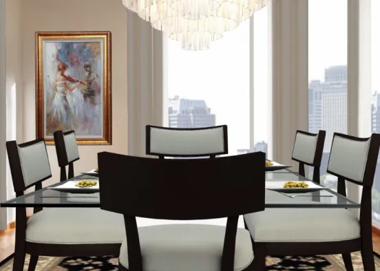 24th floor dining room Design Rendering