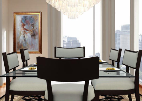 24th floor dining room Design Rendering