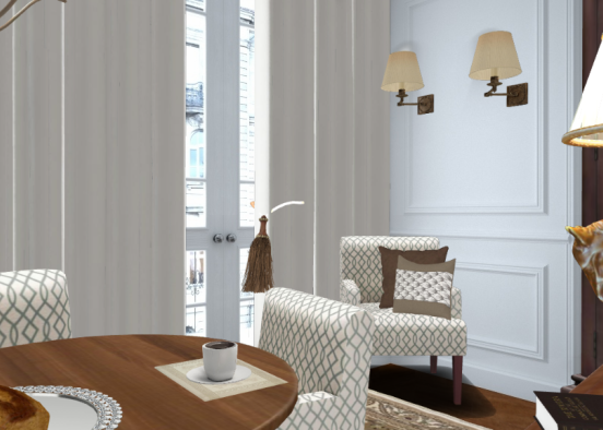 Living room in Paris 🗼❤ Design Rendering