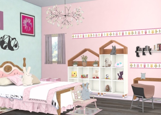 Pink room 💓 Design Rendering