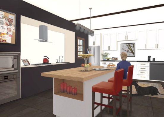 Warm cozy kitchen vibes Design Rendering