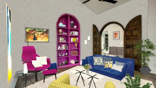 Salon coloré