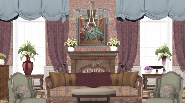 Grand Victorian Living Room
